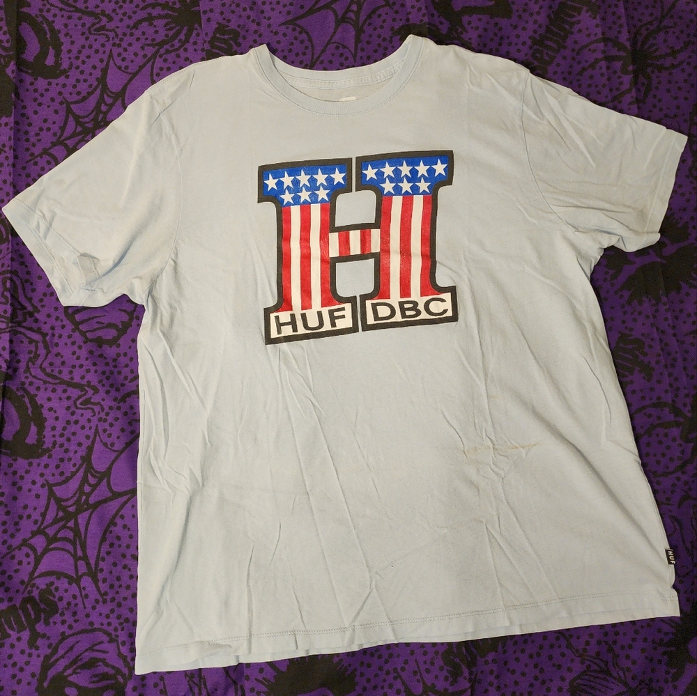 HUF DBC Light Blue T-shirt Sz XL